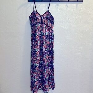 Xhilaration Tropical Floral Spaghetti Strap Dress - L